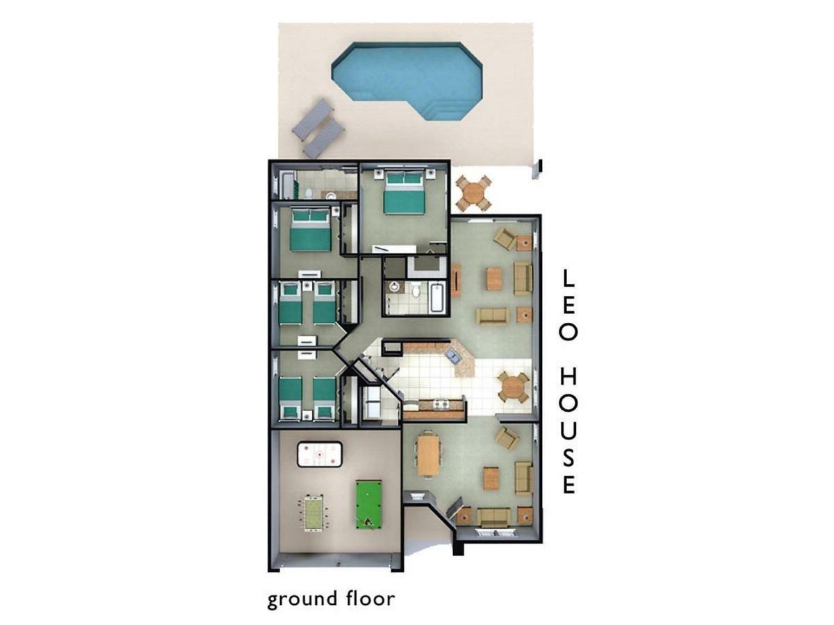 קיסימי Spacious Villa With Private Pool - No Carpet - Disney Area מראה חיצוני תמונה